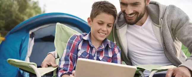 Wifi op de camping Aart Kok vouwwagen kopen