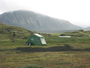 Aart Kok Zambezi Original tenttrailer vouwwagen tent IJsland