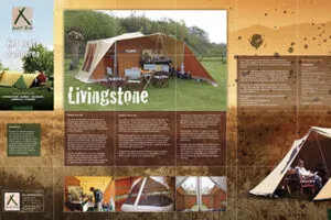 Brochure van de Aart Kok Livingstone vouwwagen kopen