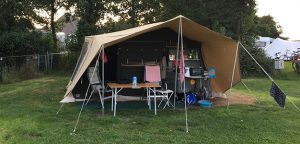 Aart Kok Zambezi tenttrailer bij camping de Horizon in Schoorl