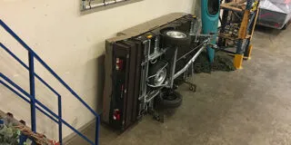 Kantelbeugel voor Aart Kok vouwwagens
