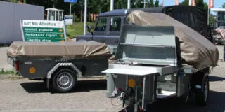 Zambezi tenttrailer bij Aart Kok Adventure service centre in Heemstede