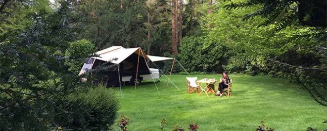 Aart Kok Zambezi tenttrailer op de camping
