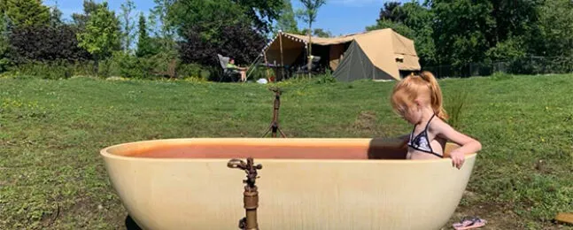 Aart Kok Kavango vouwwagen op de camping
