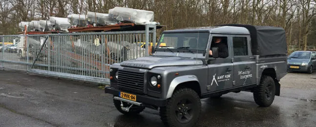 Transport levering vouwwagens bij Aart Kok Adventure Heemstede