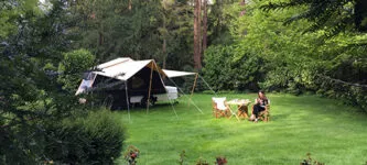 Aart Kok Zambezi tenttrailer op de camping
