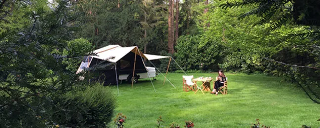 Aart Kok Zambezi tenttrailer op de camping