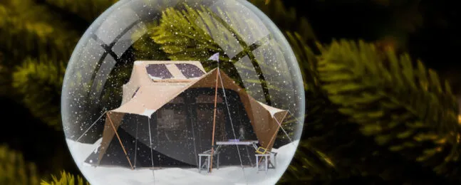 Aart Kok vouwwagen kerstkaart