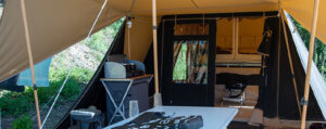 Aart Kok Zambezi River Lodge vouwwagen in Frankrijk
