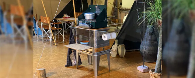 Dutch Outdoor Camp kitchen bij Aart Kok Adventure vouwwagens