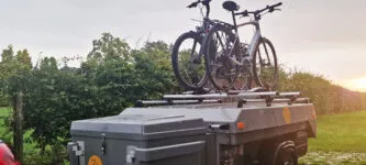 Aart Kok Zambezi vouwwagen met allesdrager en fietsendrager