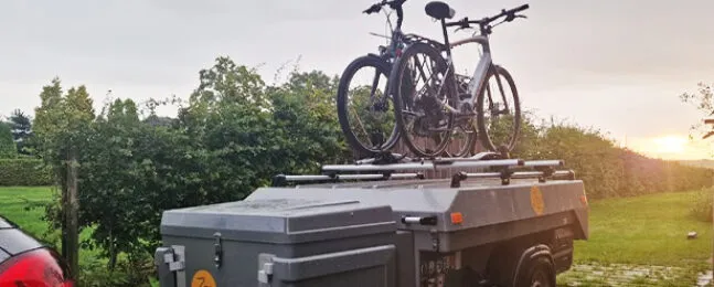 Aart Kok Zambezi vouwwagen met allesdrager en fietsendrager