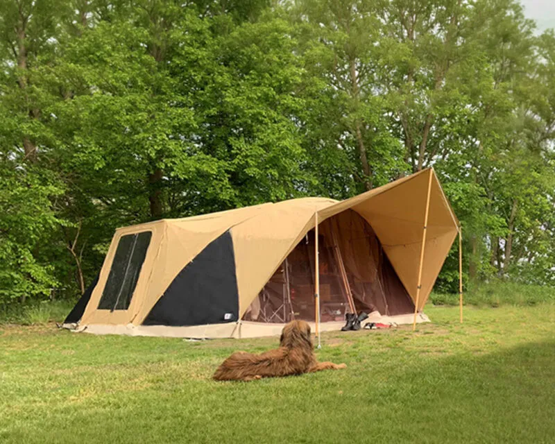 Aart Kok River Lodge tenttrailer met boogluifel