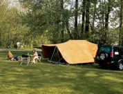 Aart Kok Kariba vouwwagen op de camping