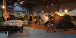 Aart Kok tenttrailer vouwwagen showroom Heemstede