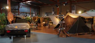 Aart Kok tenttrailer vouwwagen showroom Heemstede